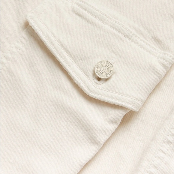 Mother The Undercover Sneak High-Rise Cargo Jeans in cream size 28 - Picture 5 of 5